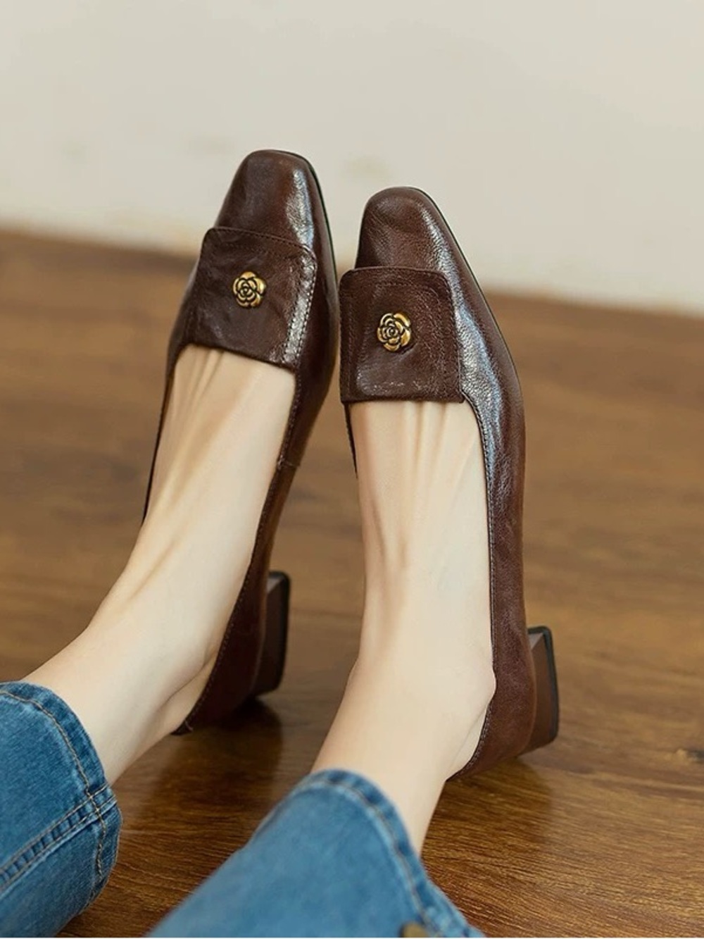 Brown Leather Women's Shoes